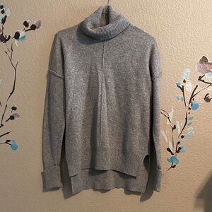 Max Studio cashmere Boxy turtle cowl neck sweater M